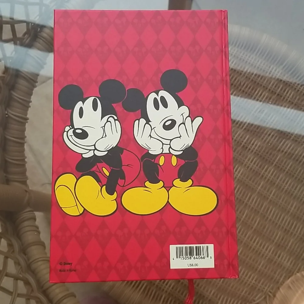 Disney  Vintage Mickey journal with bookmark